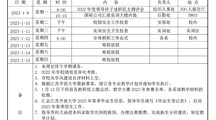 2022-2023学年第一学期第二十周工作安排