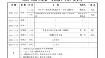 2022-2023学年第一学期第十八周一周安排